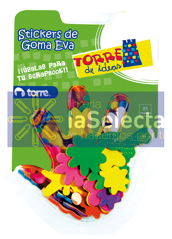 SET FIGURAS GOMA EVA ADHESIVAS TORRE
